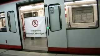 Testfahrt eines fahrerlosen DT 3 in der UBahn Nürnberg [upl. by Ettenaej844]