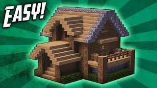 Minecraft How To Build A Survival Starter House Tutorial 4 [upl. by Nnhoj825]