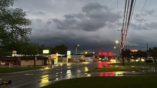 Torrential downpour ⛈️⛈️ in Winnsboro Texas Pictures and video of debris storm rain texas [upl. by Constantine]