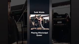 Zakk Wylde playing quotMississippi Queenquot guitargod zakkwylde throwback mississippiqueen [upl. by Eidnas]