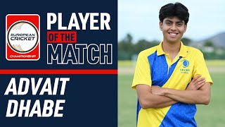 POTM ADhabe Group D Match 4  NEDXI vs SWE  ECC 2024  12 Oct 2024  ECC24093 [upl. by Odrautse]