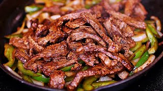 Easiest Steak Fajitas Recipe  So Good How to make Steak Fajitas [upl. by Sofko]