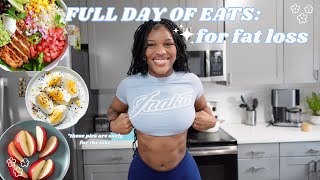 realistic WHAT I EAT IN A DAY  fat loss simple  easy meals high protein glute workout [upl. by Ecad601]