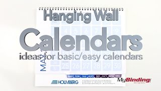 Hanging Wall Calendars  Ideas for Basic Calendars [upl. by Erdnaek116]