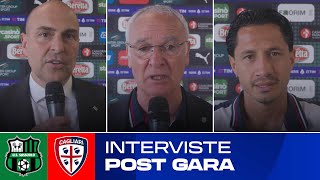 🎙 POST GARA  Giulini Ranieri e Lapadula dopo SassuoloCagliari  SERIE A TIM [upl. by Herrod489]