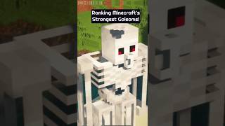 Ranking Minecrafts strongest Golems minecraft minecraftmemes minecraftshorts [upl. by Rutherford445]