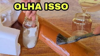 NUNCA MAIS JOGUE ISOPOR FORA FAÃ‡A O MELHOR IMPERMEABILIZANTE CASEIRO QUE EXISTE ðŸ˜± [upl. by Shanna]