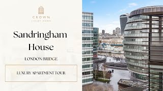 Tour of this Luxury OneBedroom Apartment in London  Sandringham House  London Bridge [upl. by Eiznikam]