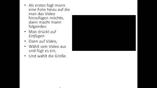 Tutorial PowerPoint Video einfügen [upl. by Aiekram]