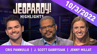 Will Luck Strike Twice for Cris  Daily Highlights  JEOPARDY [upl. by Loginov]