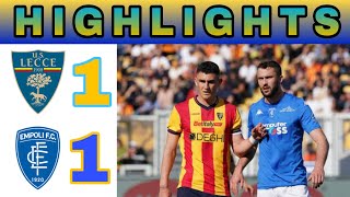 Lecce vs Empoli Highlight and Goals Serie A Liga Italia 2024 sportnews football soccer [upl. by Suivatra]