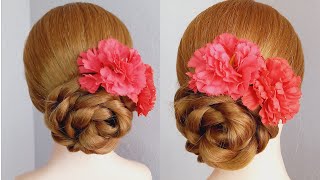 Modern Wedding Hairstyles  Party Bun Hairstyles  Girls Hairstyles [upl. by Mieka]