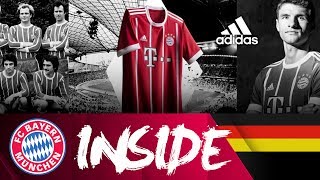 Stolze Vergangenheit Starke Zukunft Das neue HomeTrikot 201718  Inside FC Bayern [upl. by Aigroeg638]