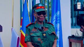 Remise du bâtiment destiné à l’accueil des femmes militaires au Centre Supérieur Militaire [upl. by Rossing673]