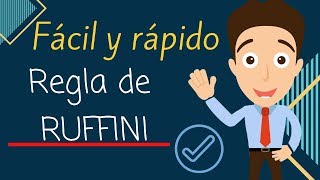 Ejercicio REGLA DE RUFFINI ✔️ División de Polinomios [upl. by Johny640]