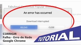 Falha  Erro de Rede  Google Chrome Fix Error [upl. by Duwalt]