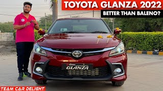 Toyota Glanza 2023  Walkaround with On Road Price New Interiors  Glanza Top Model 2023 [upl. by Ericha140]