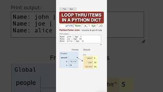 BEST way to loop through items in a python dict  pythontutorcom [upl. by Nosemaj]