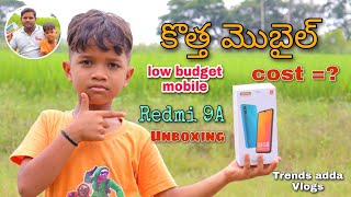 Kannayya tho Redmi 9A Unboxing  Kannayya Vlog  Telugu Vlogs  Trends adda Vlogs [upl. by Kalila]