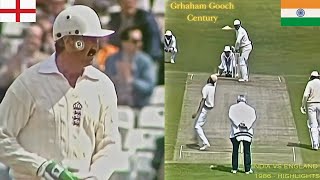 Graham Gooch Brilliant Century Against India  India vs England Highlights [upl. by Conah]