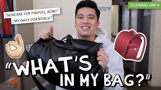 VLOGMAS DAY 4 quotWHATS INSIDE MY EVERYDAY BAGquot 🎒🤣  Kimpoy Feliciano [upl. by Jourdan]