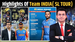 Indian squad announced for Sri Lanka series Sky to lead T20 series Rohit Virat returns in ODI [upl. by Moriah]