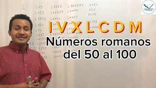 Números romanos del 50 al 100 [upl. by Saturday]