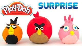 Opening PlayDoh Angry Birds Skylanders Giants Surprise Egg and More [upl. by Winfrid53]