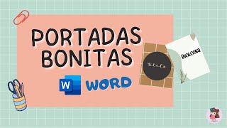 PORTADAS BONITAS en WORD 2022 [upl. by Cy351]