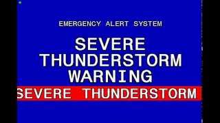 Severe Thunderstorm Warning Chicago [upl. by Meares]