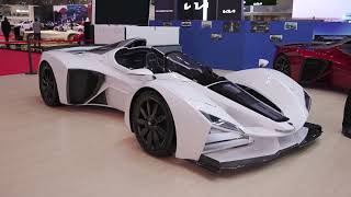 Geneva International Motor Show Qatar 2023  Delage car presentation [upl. by Htrag]