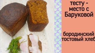 бородинский тостовый хлеб  тесту  место с Баруковой [upl. by Effie]