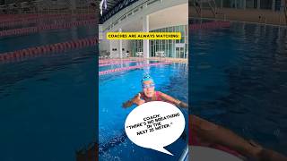 Coaches have eyes everywhere 👀🤣Swimming swimgym swimlife swimrun swimbikerun swimcoach [upl. by Landan]