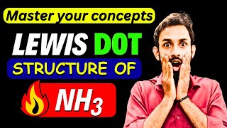 Lewis dot structure of NH3  Electron dot structure of NH3 [upl. by Hepsibah]