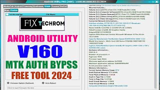 Android Utility Pro Tool v16000  MTK META TOOL LATEST VERSION  FREE AUTH BYPASS TOOL 2024 [upl. by Eki]