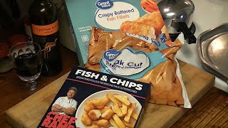 Gordon Ramsays Fish amp Chips VS Great Value Crispy Battered Fish amp Steak Cut Fries  FROZEN Dinners [upl. by Andaira]