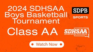 2024 SDHSAA Class AA Boys Basketball 34th Place amp Championship  SDPB [upl. by Eimirej]