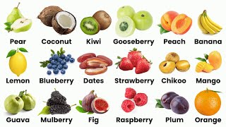 50 Fruits Name  Fruits name in English  English Vocabulary  alokiq [upl. by Ashman]