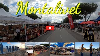 Le marché de Montalivet et la vie de la station balnéaire [upl. by Ennahgiel902]