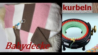 Babydecke Kurbeln mit addi express kingsize [upl. by Nyllewell]