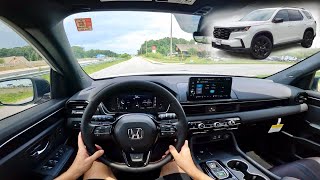 2025 Honda Pilot AWD Black Edition POV Walkaround and Test Drive ASMR [upl. by Zosema650]