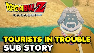 Tourists In Trouble Sub Story Walkthrough In DBZ Kakarot DBZ [upl. by Addam]