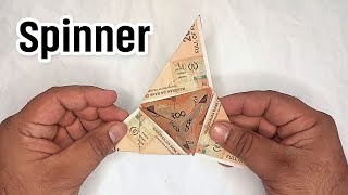 Money Ninja Spinner Making With Currency Note [upl. by Rollet]