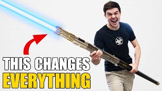 We BUILT a 4000° Lightsaber Staff ITS CORDLESS [upl. by Akisej]