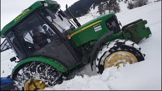 John Deere 5065E  Zincirli Kar Performansı [upl. by Husain29]