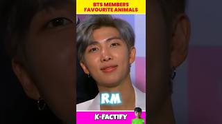 Bts member favourite animal 🤔shrots btslogy kpop btsarmy [upl. by Annoyek338]