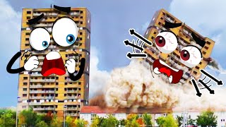 Los DOODLES y las Demoliciones de Edificios mas Espectaculares del Mundo  Doodles en Español [upl. by Katz182]