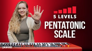 5 Levels Of The Pentatonic Scale⚡️ Piano Lesson ft Jemma Heigis [upl. by Ynabla318]