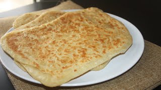 Msemmen  Moroccan flat bread  مسمن مغربي  Recette de msemen  The Cookbook [upl. by Kenway]