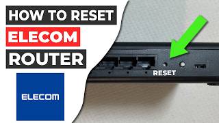 🔁 How to Reset a Router  Elecom [upl. by Yekcor]